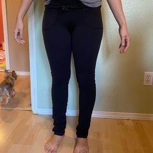 Lululemon Womens Black Yoga Pants Skinny Size 4
